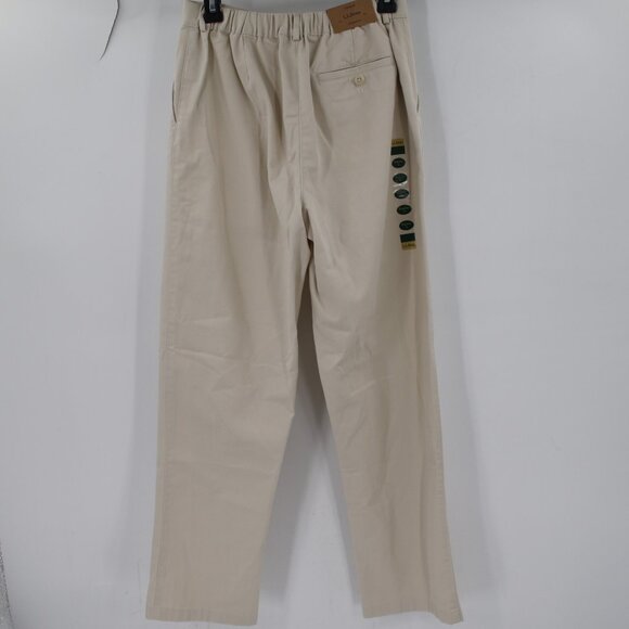 NWT L.L. Bean Pant Women 8 Original Fit Wrinkle Free Cotton Twill Heritage Stone - Picture 5 of 14